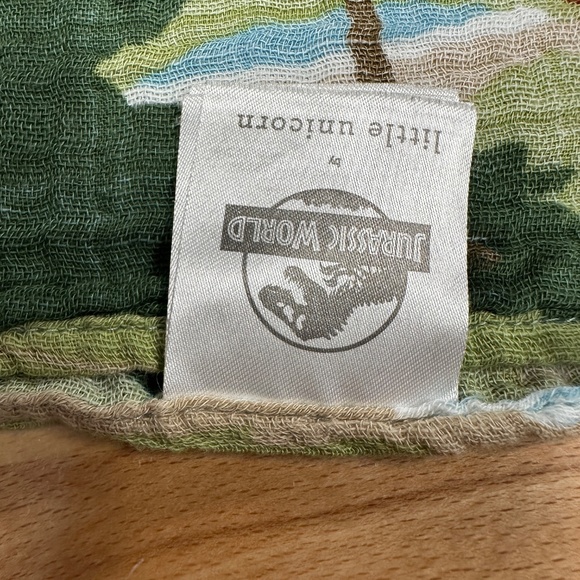 Little Unicorn x JURASSIC WORLD Cotton Muslin Swaddle Blanket Dinosuar T-Rex - Picture 6 of 9
